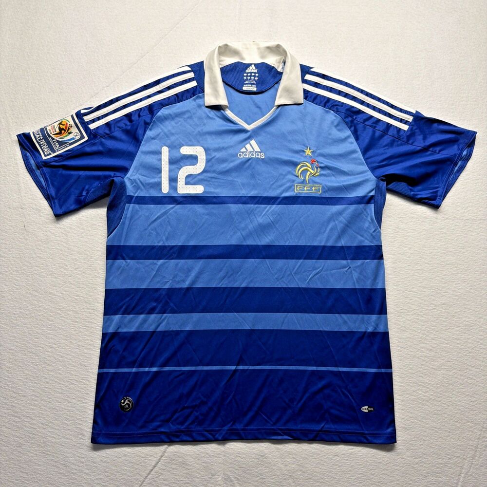 Adidas France 2008/09 Thierry Henry #12 Jersey World Cup Qualifiers Men's Large
